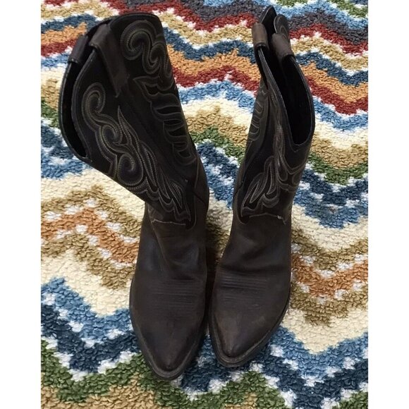 Womans Double HH Cowboy Boots Size 7 - Picture 1 of 6